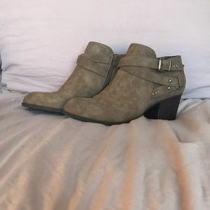 Tan Suede Booties